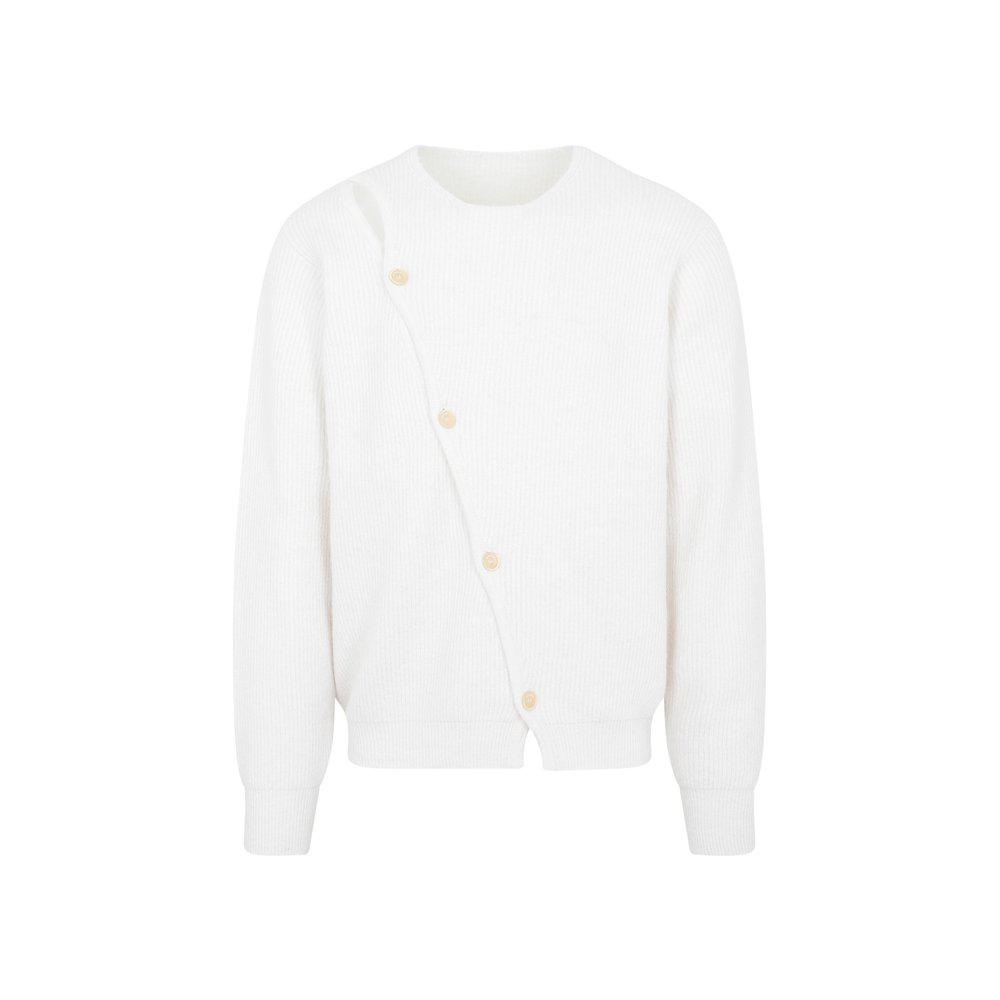 Jacquemus Asymmetric Long-Sleeved Cardigan商品第1张图片规格展示