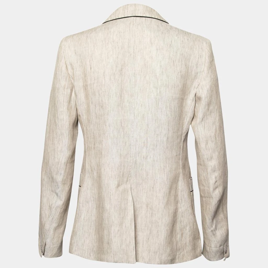 商品[二手商品] Max Mara|Max Mara Studio Beige Linen Single Breasted Blazer M,价格¥1307,第2张图片详细描述