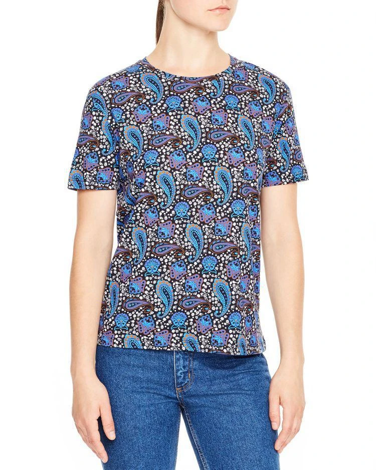 商品Sandro|Sando Josefa Paisley Tee ,价格¥352,第1张图片