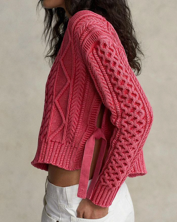 商品Ralph Lauren|Side Tie Cropped Sweater,价格¥443,第5张图片详细描述