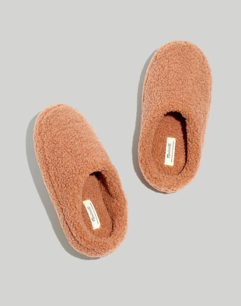 商品Madewell|Sherpa Scuff Slippers,价格¥357,第1张图片