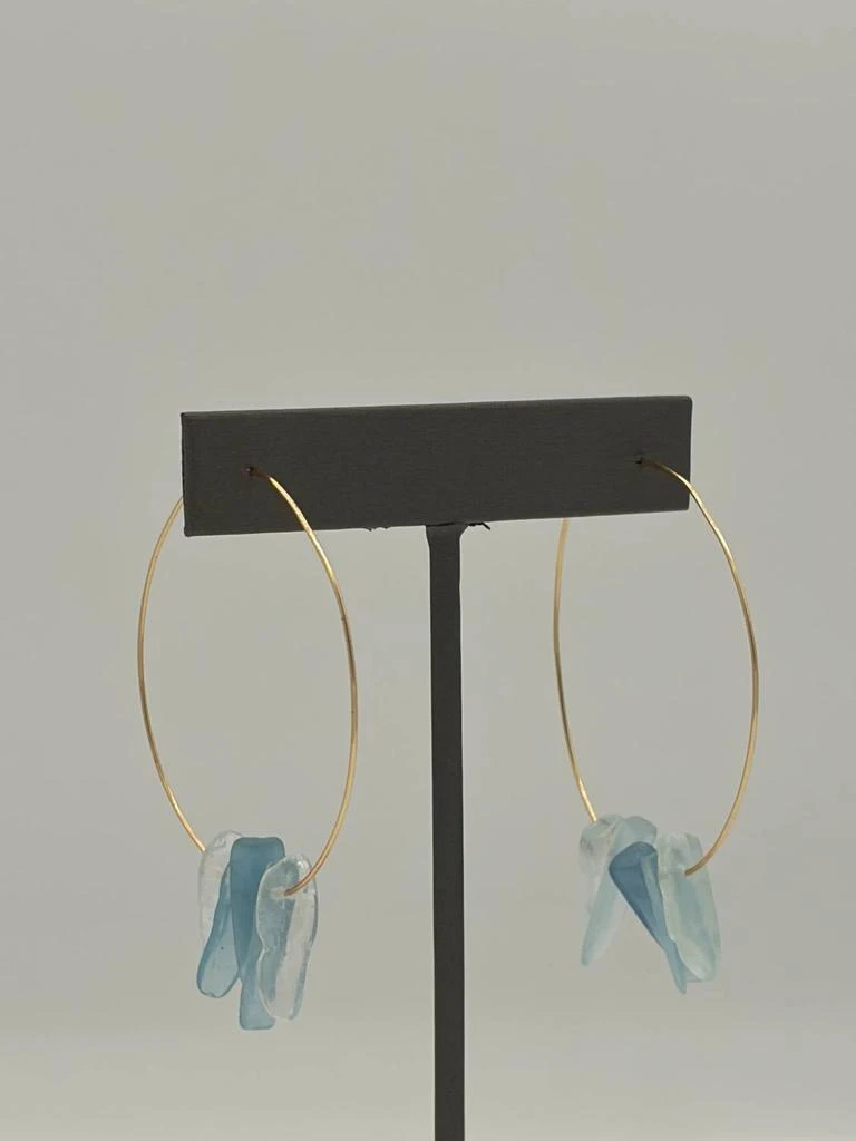 商品Blue Copper|Blue Copper - Women's Aquamarine Hoops,价格¥782,第1张图片
