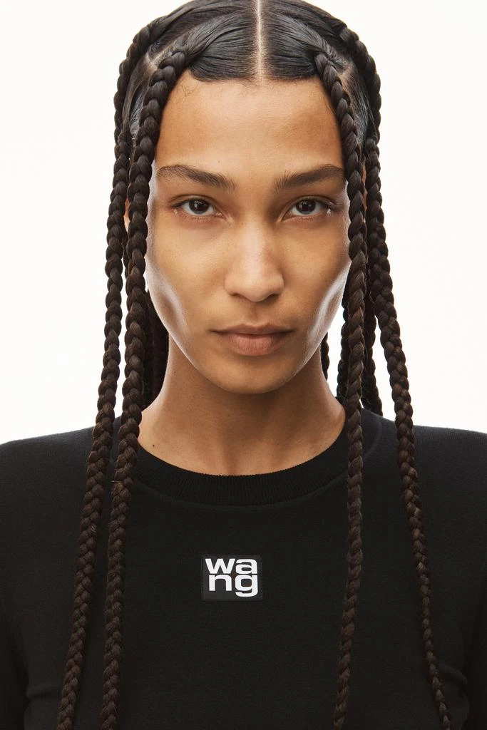 LOGO PATCH CREWNECK TOP IN BODYCON KNIT 商品