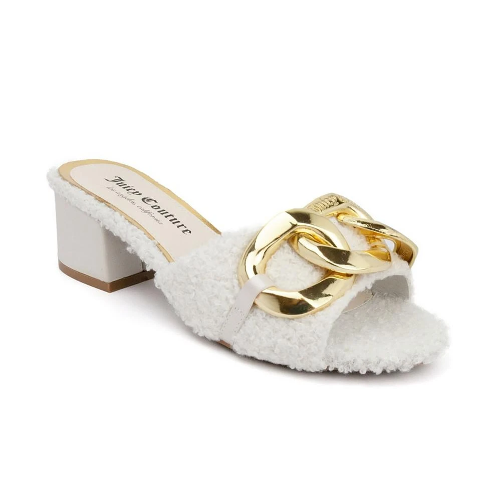 商品Juicy Couture|Women's Zumi Faux Fur Heeled Sandals,价格¥248,第1张图片