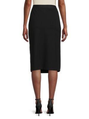 商品Karl Lagerfeld Paris|Logoband Midi Skirt,价格¥298,第4张图片详细描述