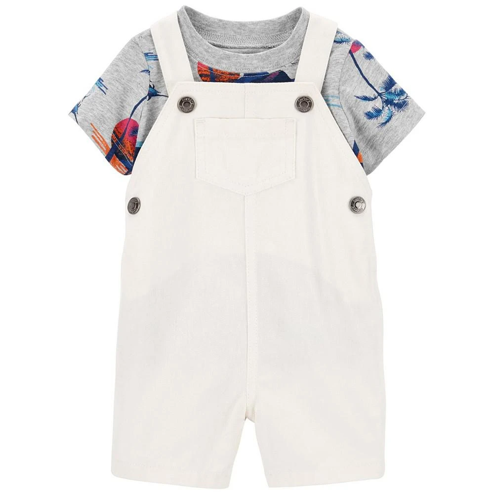 商品Carter's|Baby Boys Short Sleeved T Shirt and Shortall, 2 Piece Set,价格¥64,第1张图片