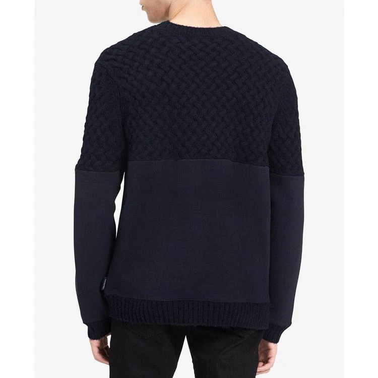 商品Calvin Klein|Men's Mixed-Media Sweater,价格¥262,第2张图片详细描述