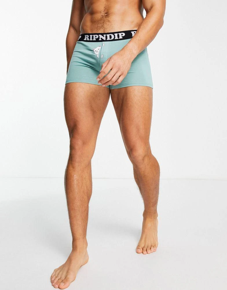 商品Rip N Dip|RIPNDIP peek a nermal boxers in green,价格¥173,第3张图片详细描述