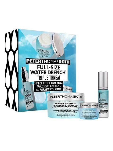 商品Peter Thomas Roth|Water Drench® Triple Threat 3-Piece Full-Size Skin Care Set,价格¥465,第1张图片