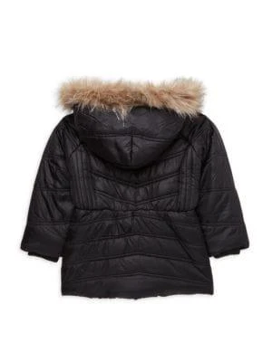 商品Tommy Hilfiger|Little Girl’s Faux Fur Puffer Jacket,价格¥207,第2张图片详细描述