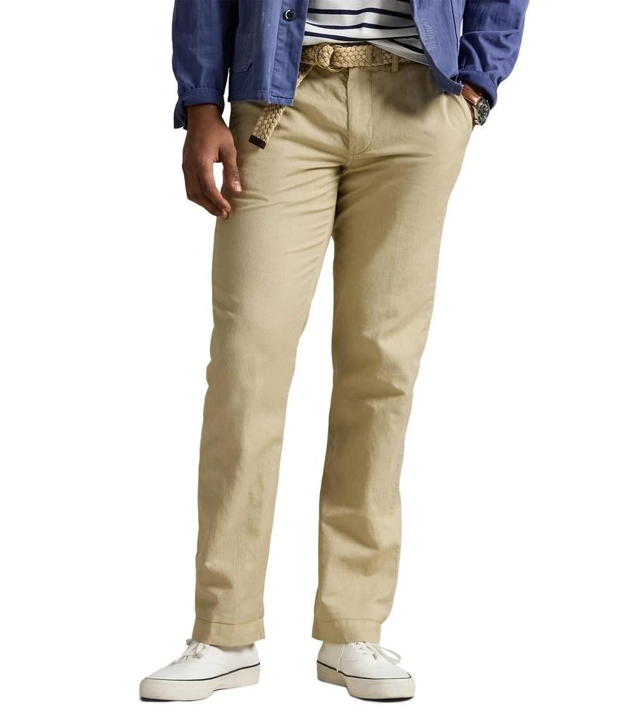 商品Ralph Lauren|Classic Fit Linen-Blend Pants,价格¥726,第1张图片
