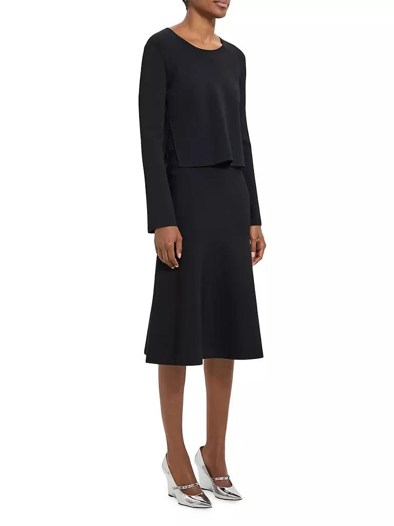 商品Theory|Layered Jersey Midi-Dress,价格¥4378,第4张图片详细描述