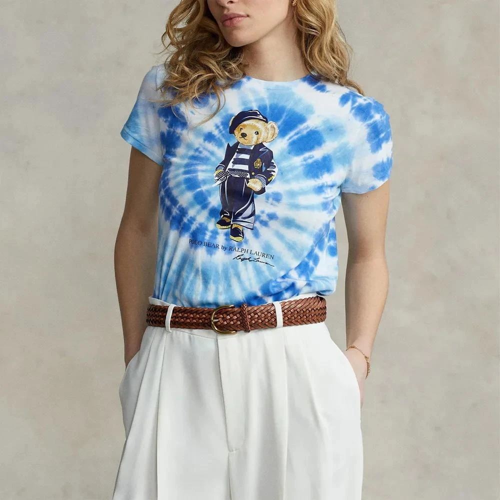 商品Ralph Lauren|Polo Ralph Lauren Tie Dye Polo Bear Cotton-Jersey T-Shirt,价格¥431,第4张图片详细描述