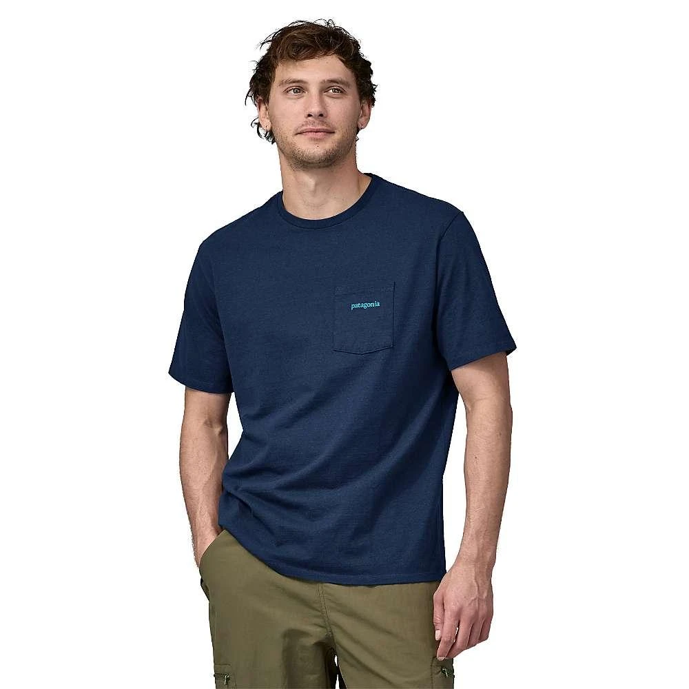 商品Patagonia|Patagonia Men's Line Logo Ridge Pocket Responsibili Tee,价格¥348,第2张图片详细描述