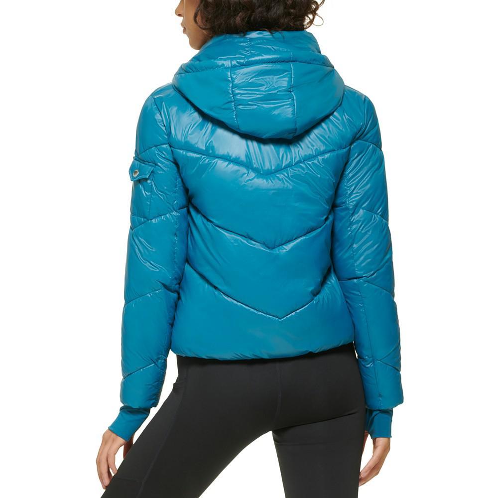 商品Tommy Hilfiger|Women's Hooded Puffer Jacket,价格¥571,第7张图片详细描述