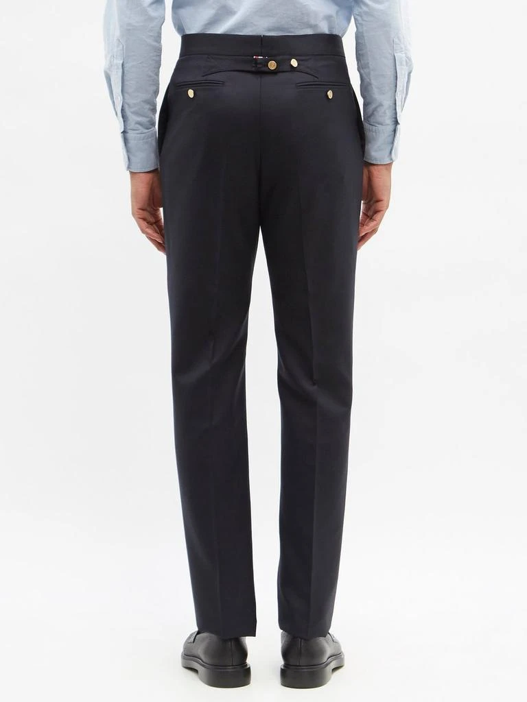 商品Thom Browne|Backstrap Super 120's wool-twill suit trousers,价格¥4041,第5张图片详细描述