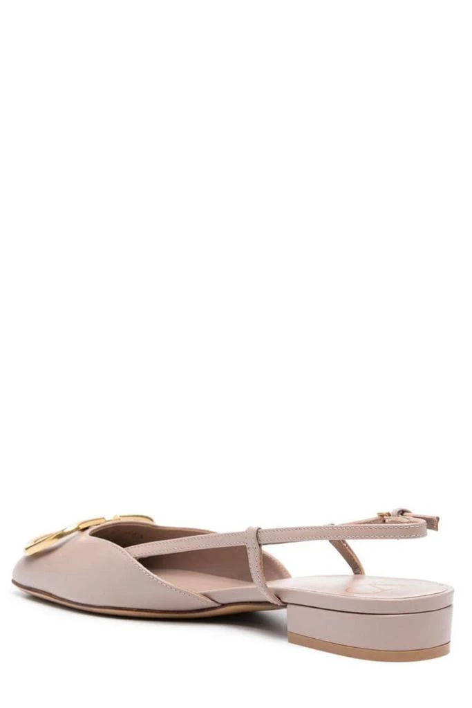 商品Valentino|Valentino VLogo Plaque Square Toe Slingback Ballerina Shoes,价格¥5918,第3张图片详细描述