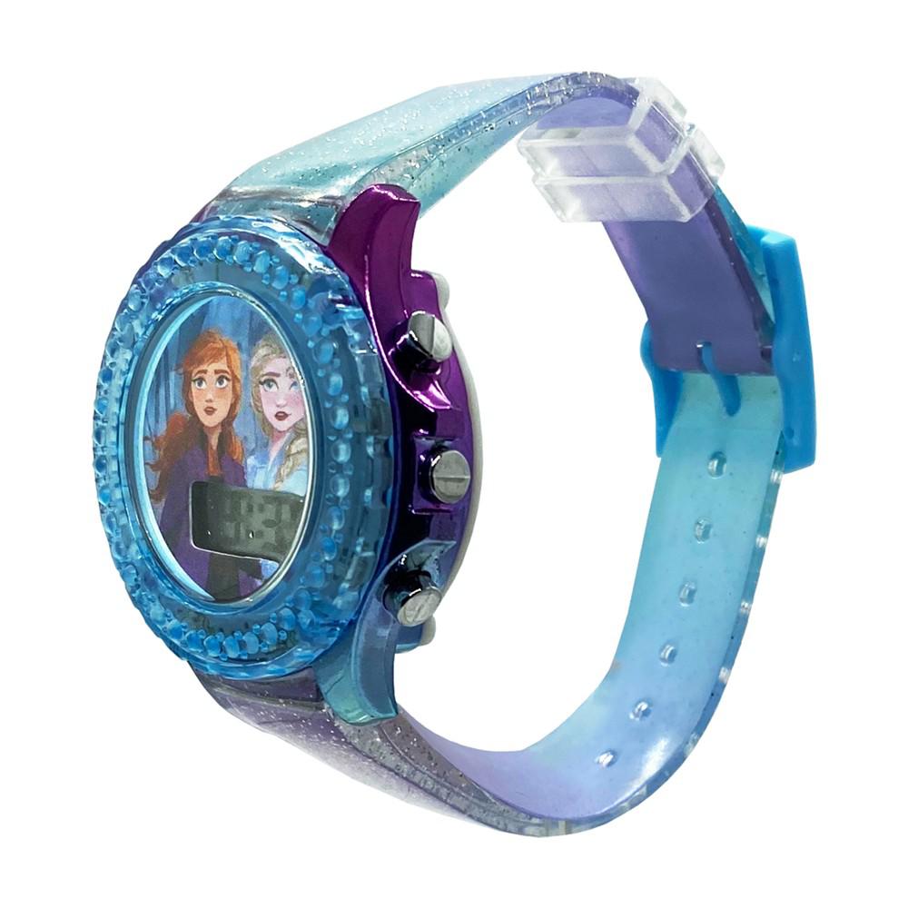 Kid's Frozen 2 Digital Glitter Silicone Strap Watch 34mm商品第2张图片规格展示