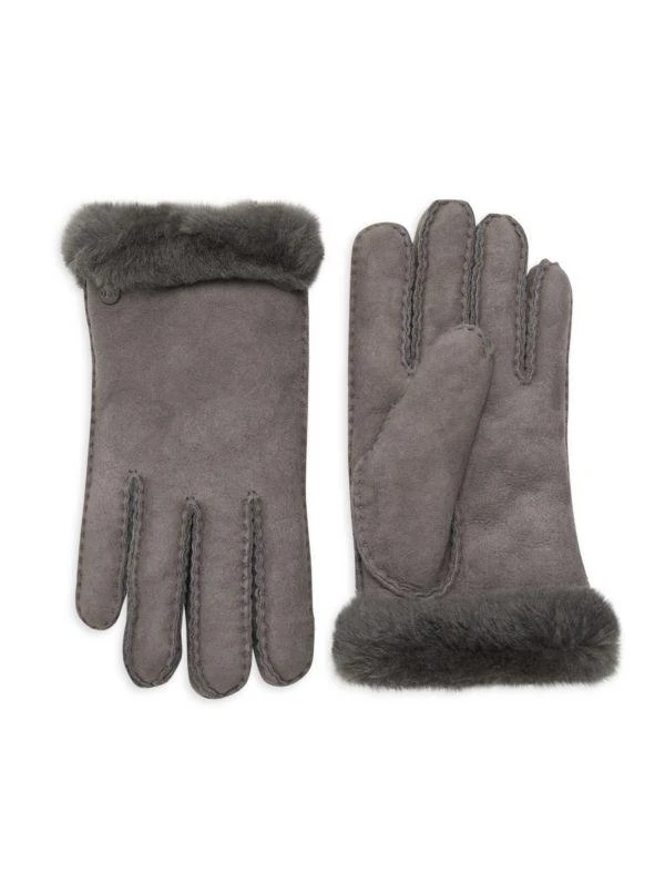 商品UGG|Shearling-Trim Leather Gloves,价格¥1177,第1张图片