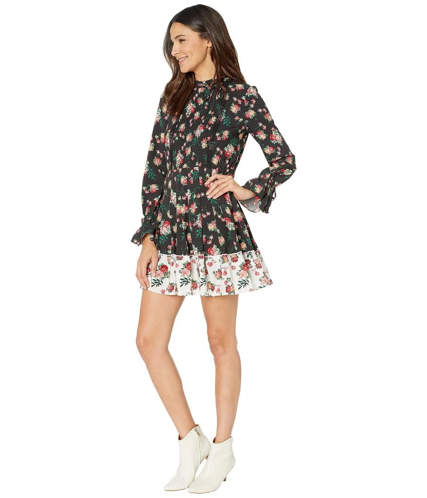 商品Juicy Couture|Faded Floral Print Mix Pleated Dress,价格¥295,第2张图片详细描述