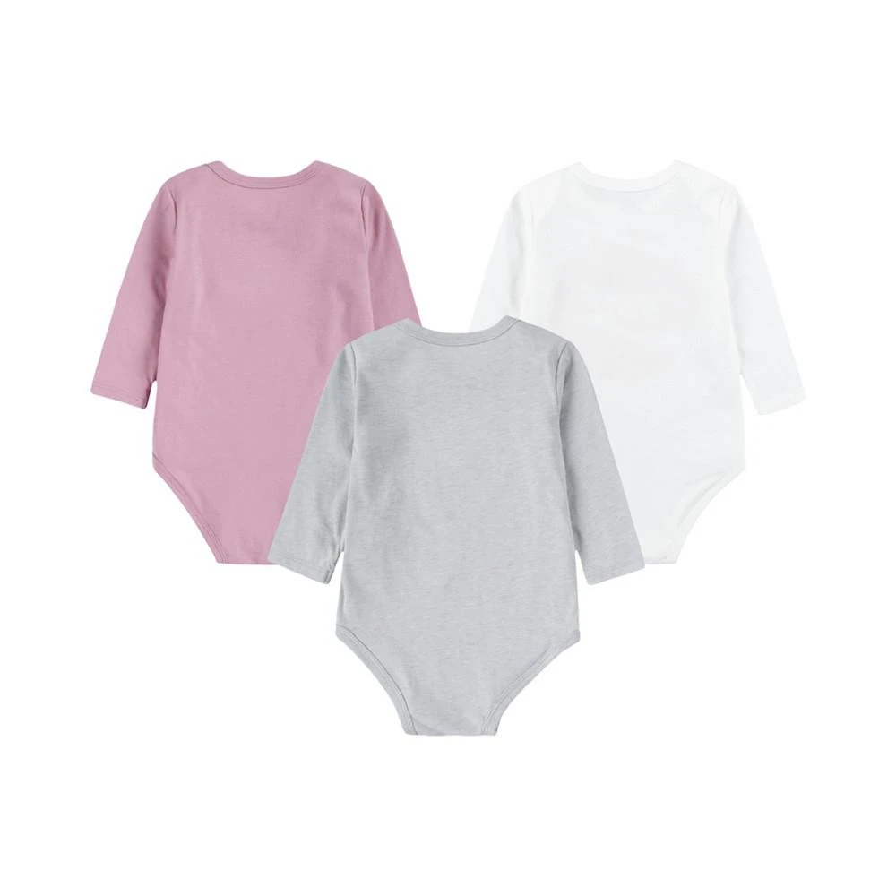 商品NIKE|Baby Girls Gifting Long Sleeve Bodysuits, Pack of 3,价格¥196,第2张图片详细描述