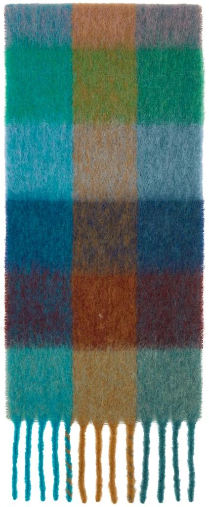 商品Acne Studios|Multicolor Mohair Checked Scarf,价格¥2386,第2张图片详细描述