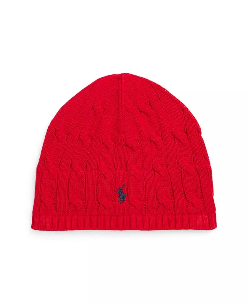 商品Ralph Lauren|Little and Toddler Boys Cable-Knit Cotton Hat,价格¥217,第1张图片