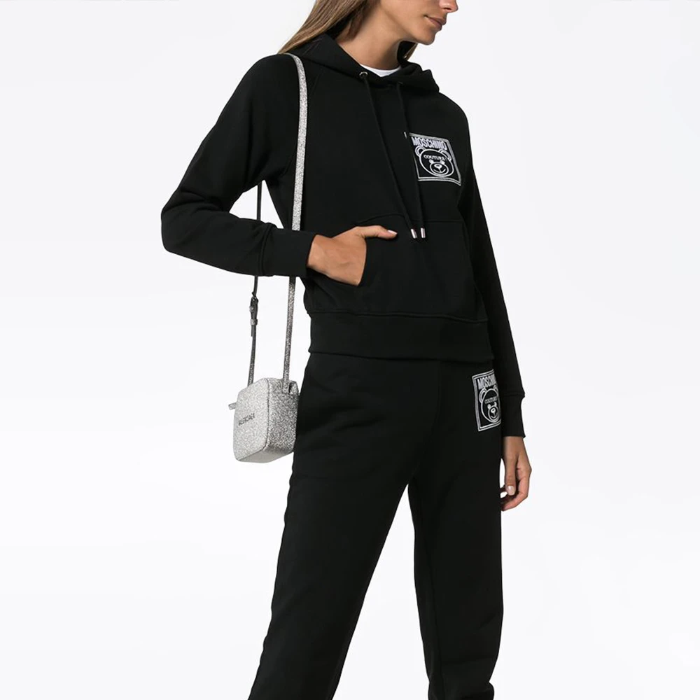MOSCHINO 黑色女士卫衣/帽衫 EA1709-5527-4555 商品