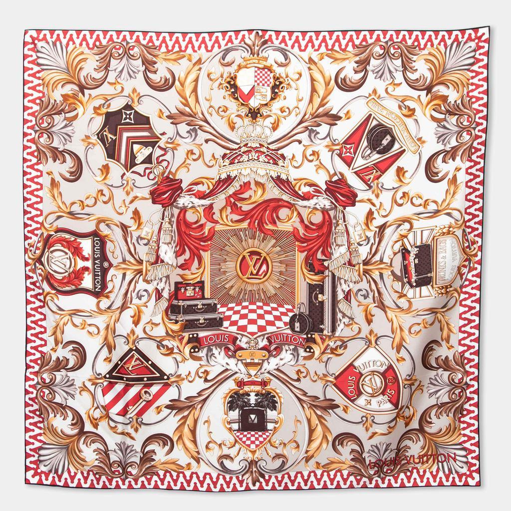 商品[二手商品] Louis Vuitton|Louis Vuitton Multicolor Printed Silk Square Scarf,价格¥3168,第1张图片