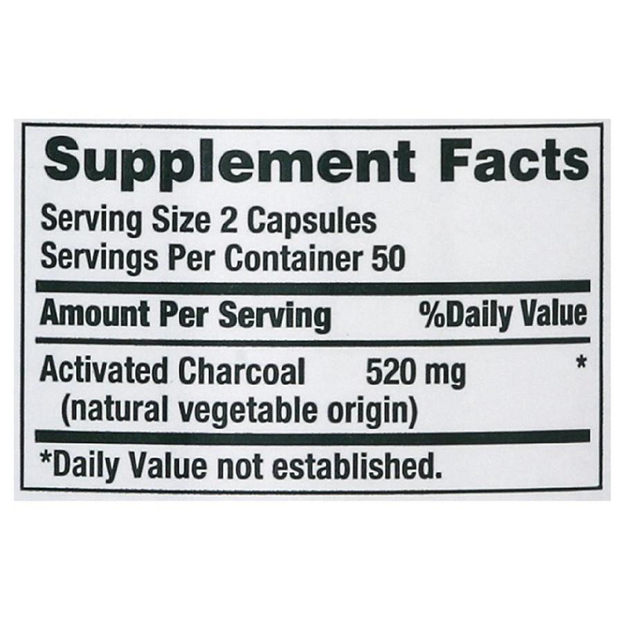 商品Nature's Bounty|Activated Charcoal 260 mg Capsules,价格¥96,第5张图片详细描述