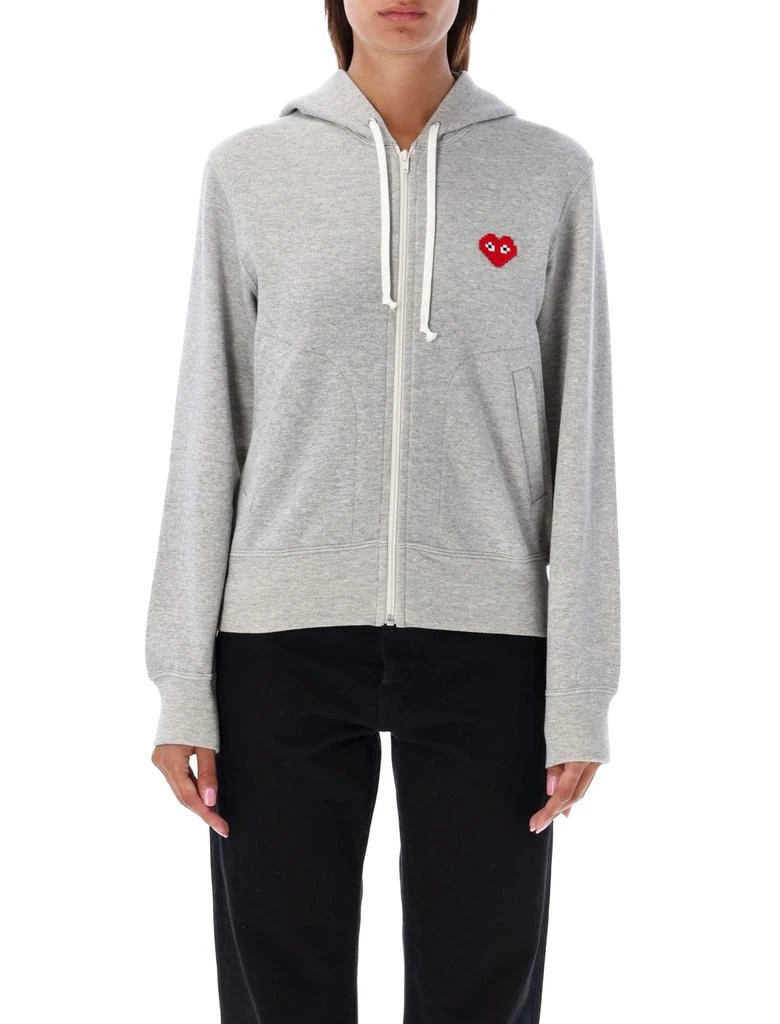 商品Comme des Garcons|Pixel Red Heart Hoodie,价格¥2135,第1张图片