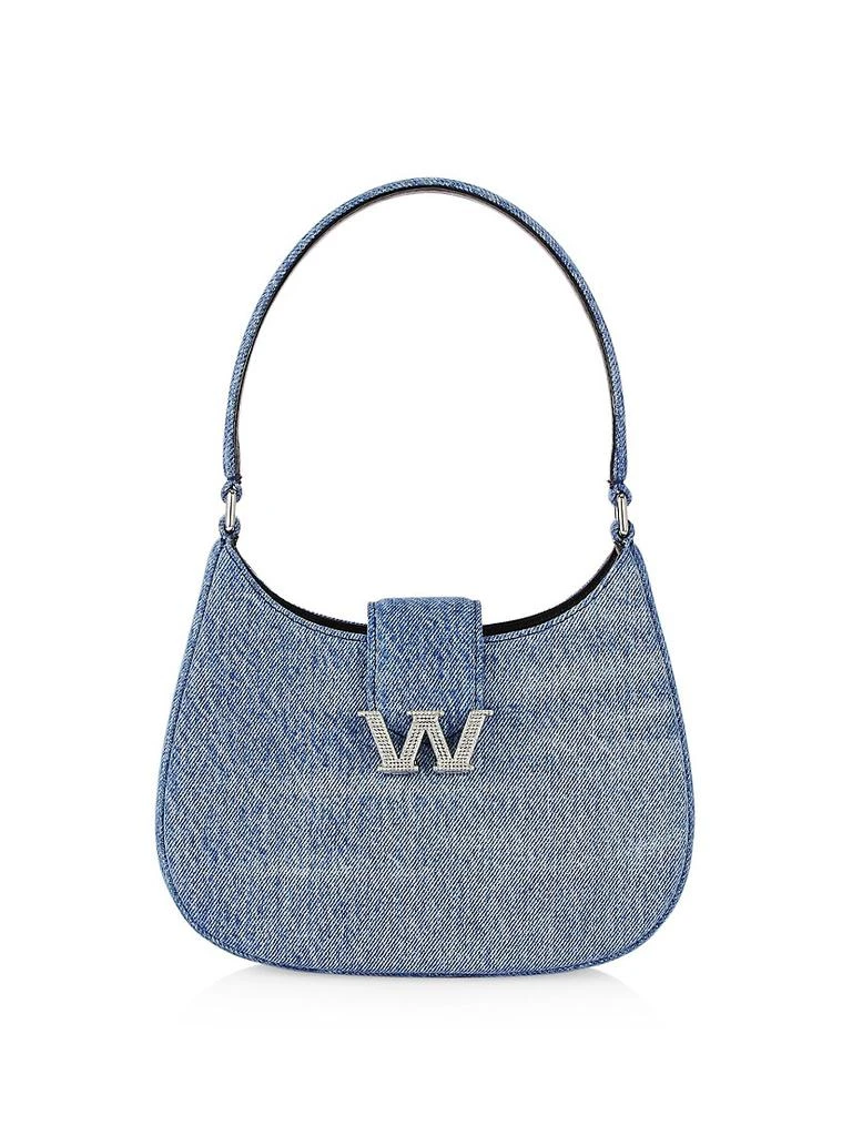 商品Alexander Wang|Small W Legacy Denim Hobo Bag,价格¥3417,第1张图片