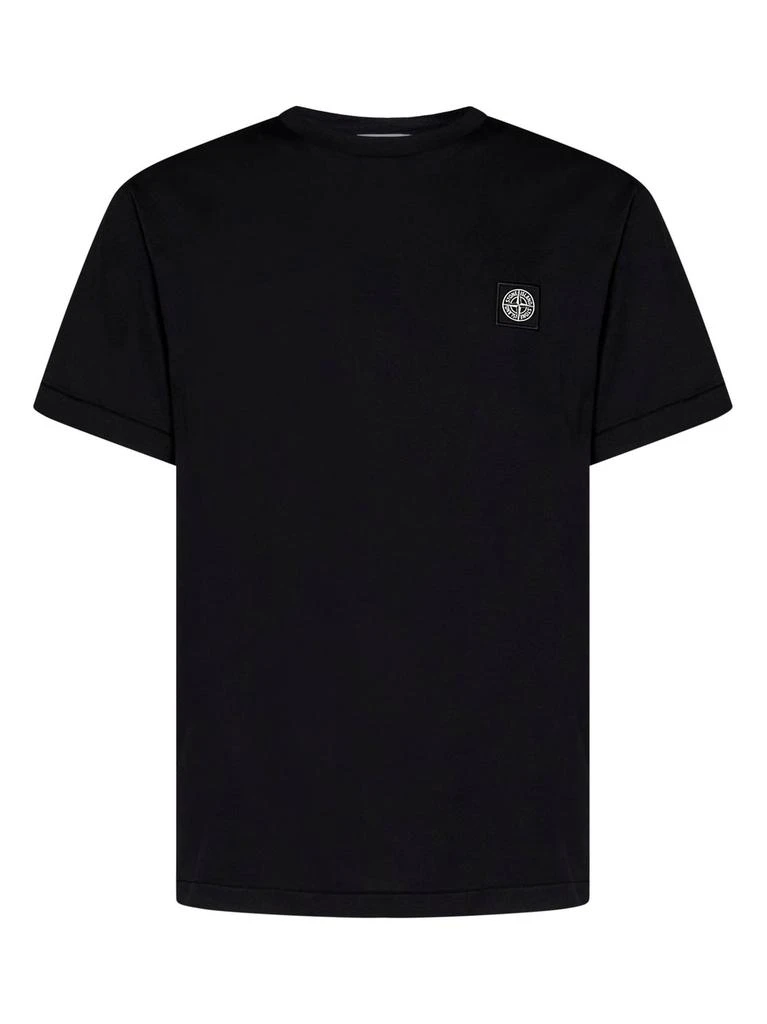 商品Stone Island|Stone Island Logo Patch Crewneck T-Shirt,价格¥1401,第1张图片