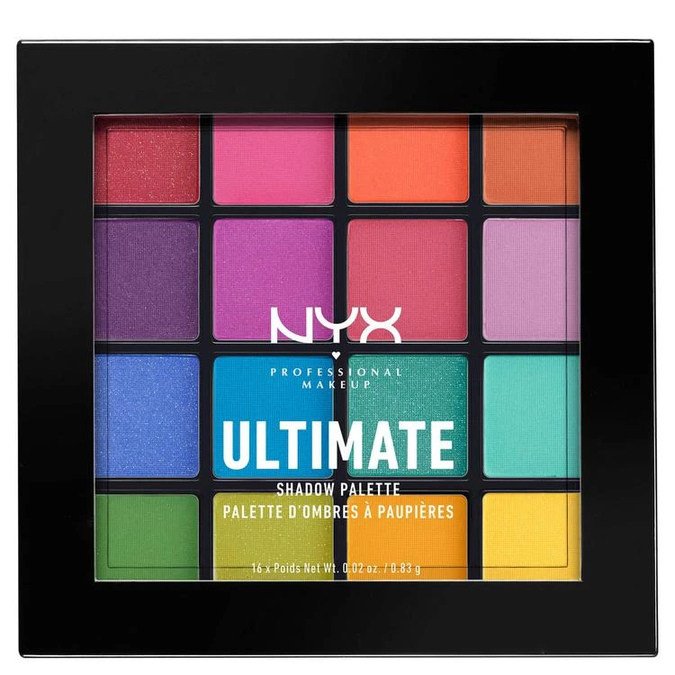 商品NYX Professional Makeup|十六色眼影盘 - Brights,价格¥174,第1张图片