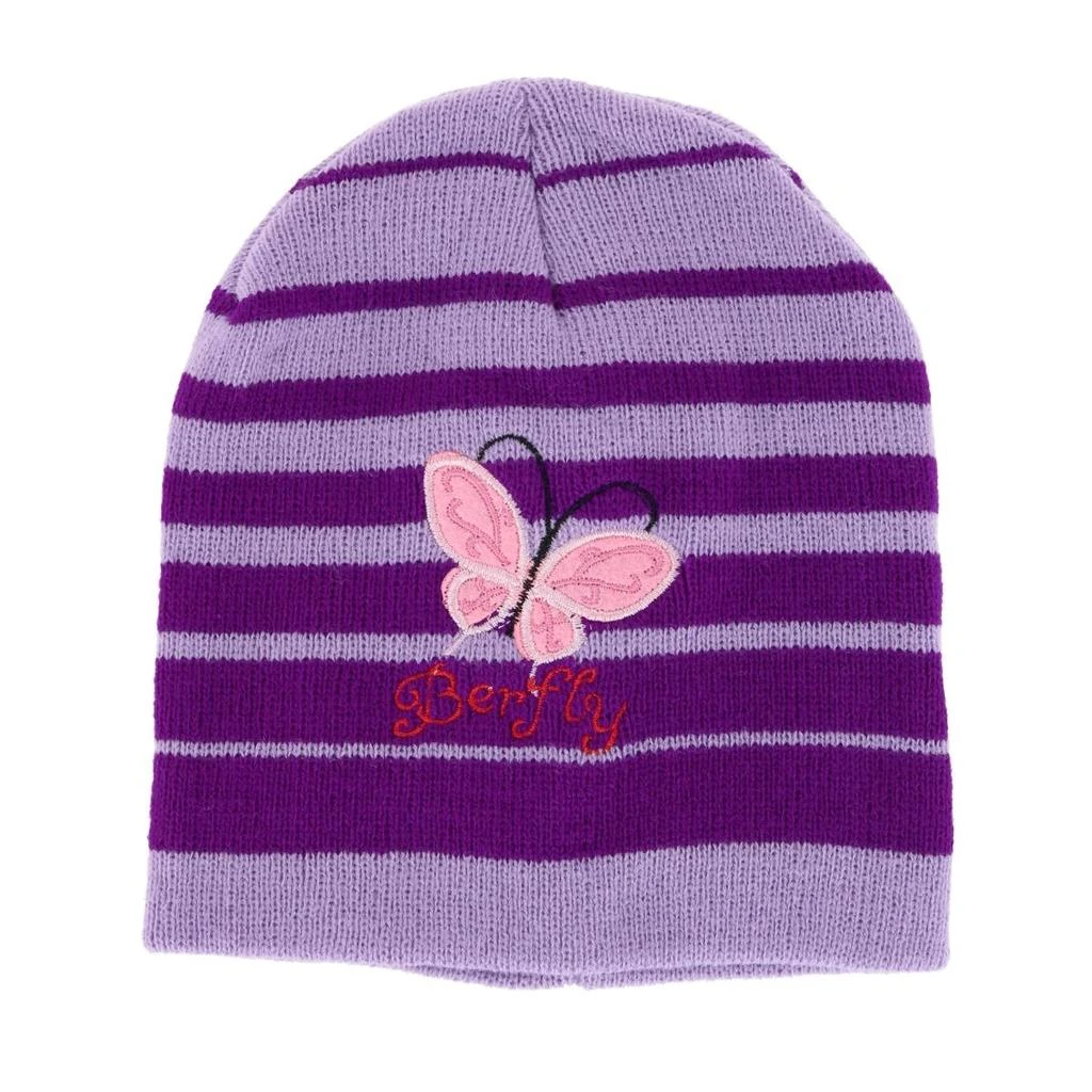 商品Heat Trendz|Girl's One Size Fits Most Stripe Butterfly Hat Gloves and Scarf Winter Set,价格¥199,第4张图片详细描述