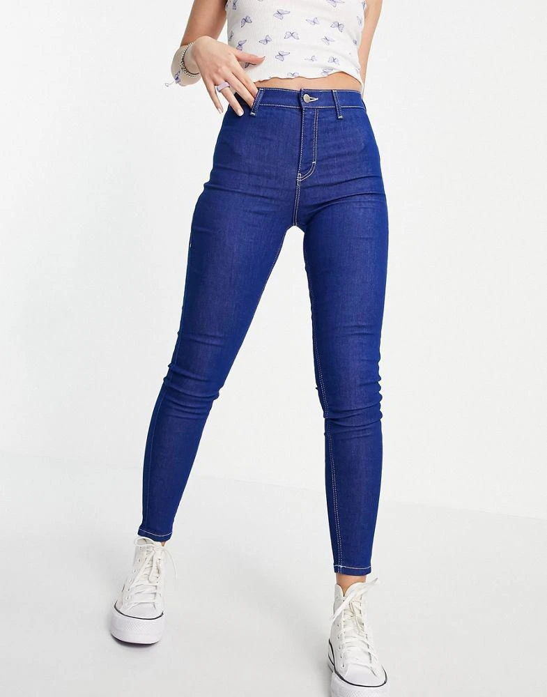 商品Topshop|Topshop Joni jean in bright blue,价格¥177,第1张图片
