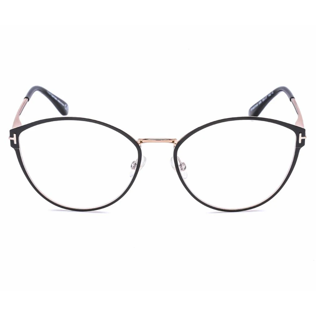 商品Tom Ford|Tom Ford Women's Eyeglasses - Black/Rose Gold Cat-Eye Full-Rim Frame | FT5573-B 005,价格¥851,第2张图片详细描述