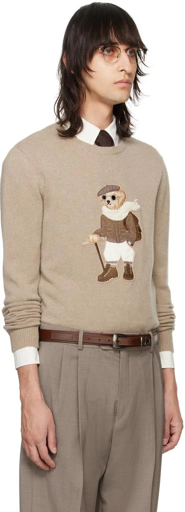 商品Ralph Lauren|Taupe Polo Bear Sweater,价格¥12487,第2张图片详细描述