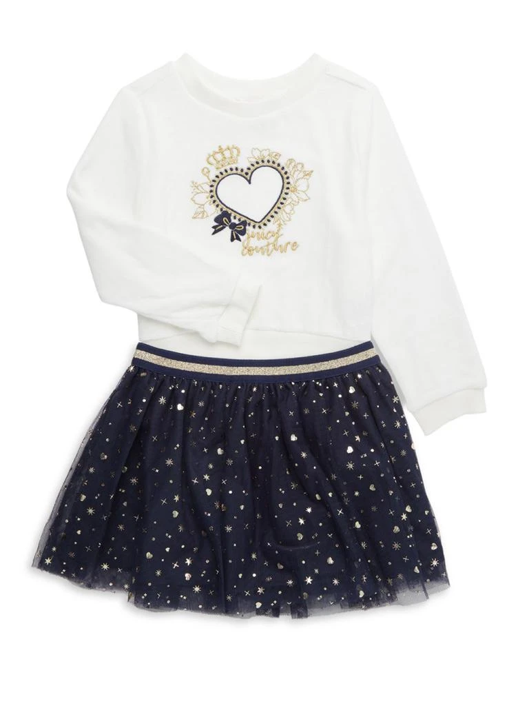 商品[国内直发] Juicy Couture|Little Girl's 2-Piece Pullover & Tulle Skirt Set,价格¥99,第1张图片