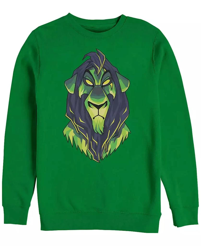 商品Disney|Disney Men's Lion King Scar Big Face Portrait, Crewneck Fleece,价格¥337,第1张图片