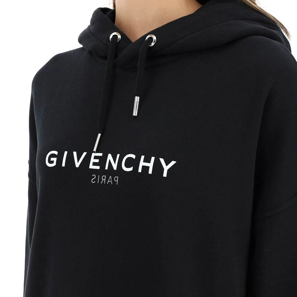 GIVENCHY 女士黑色棉质连帽卫衣 BWJ01Z3Z5W-001 商品