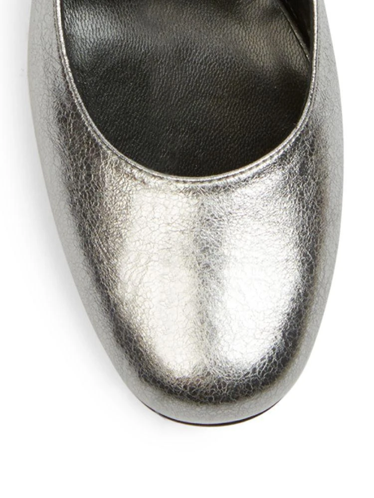 商品Yves Saint Laurent|Metallic Leather Ankle-Strap Pumps,价格¥3547,第3张图片详细描述