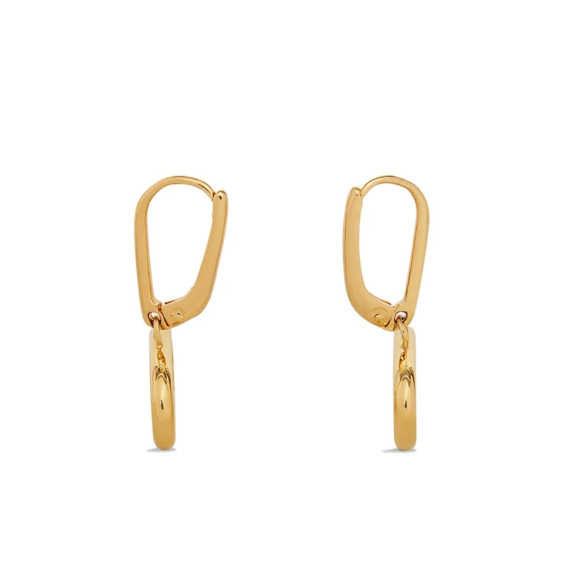 CELINE/赛琳   MAILLON TRIOMPHE系列 金色黄铜镂空圈形凯旋图案耳环 商品