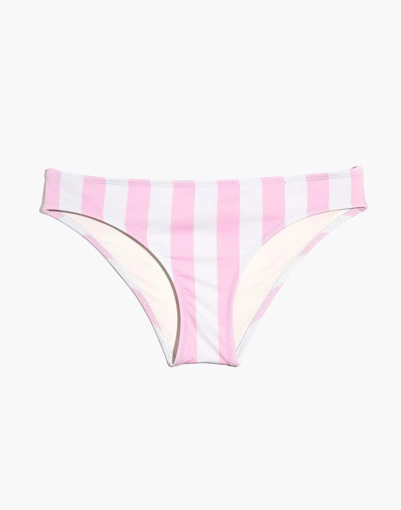 商品Solid & Striped|Elle Low-Rise Bikini Bottom in Cotton Candy Stripe,价格¥158,第4张图片详细描述