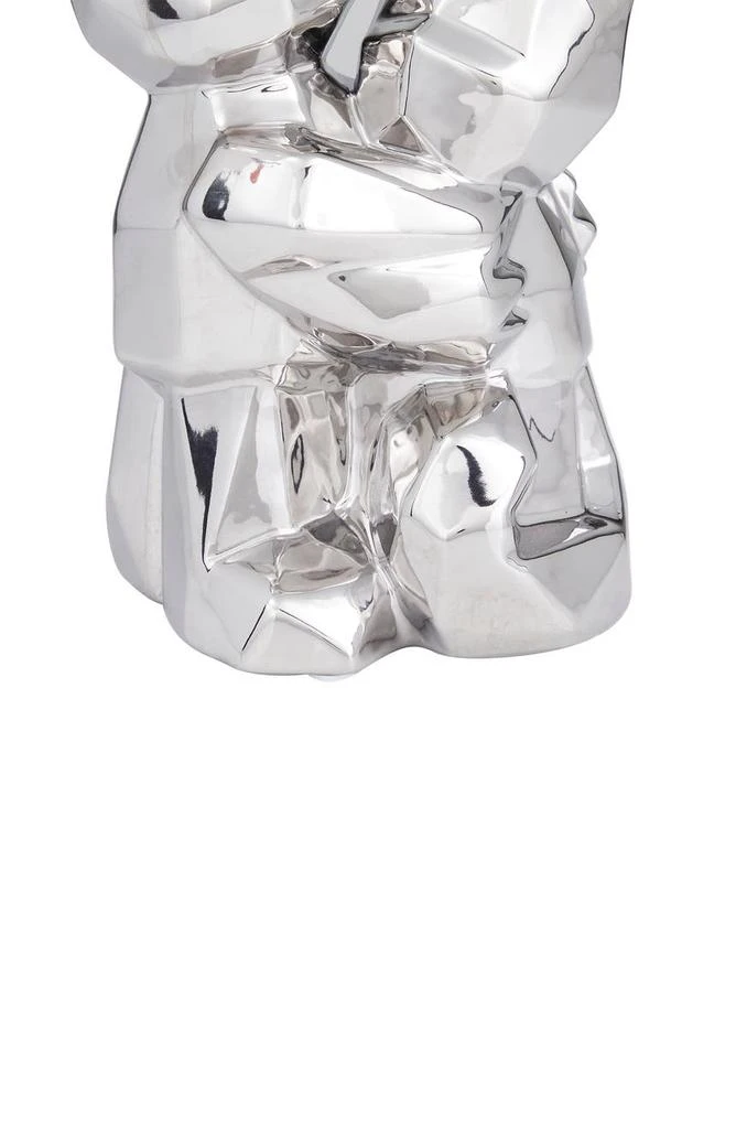 商品COSMO BY COSMOPOLITAN|Silvertone Porcelain Cubist Dog Sculpture,价格¥288,第5张图片详细描述