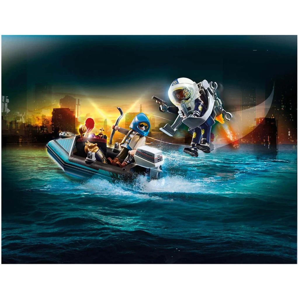 商品Playmobil|Playmobil Police Jet Pack with Boat (70782),价格¥203,第3张图片详细描述