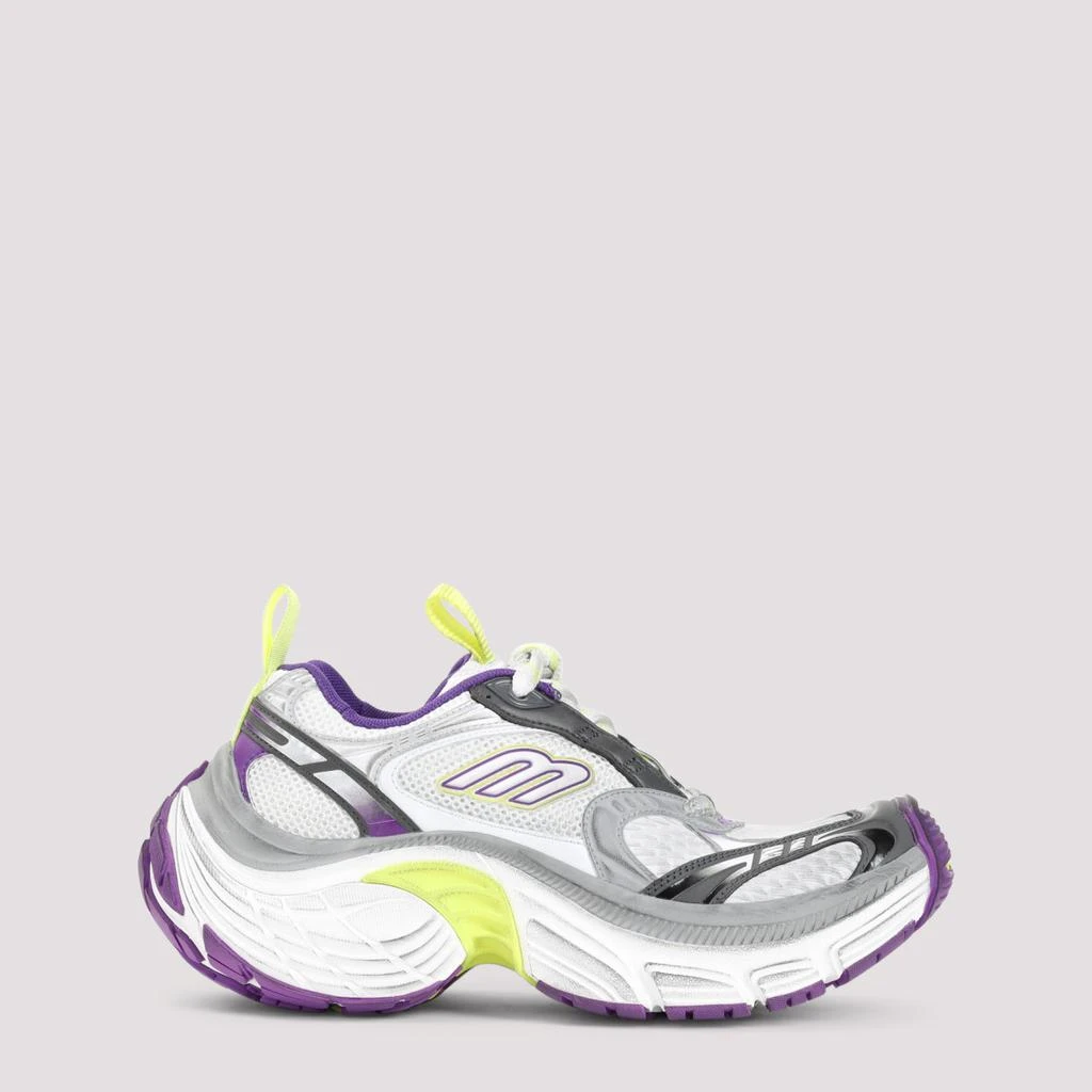 商品Balenciaga|6Xl White Grey And Purple Polyurethane Sneakers,价格¥8132,第2张图片详细描述