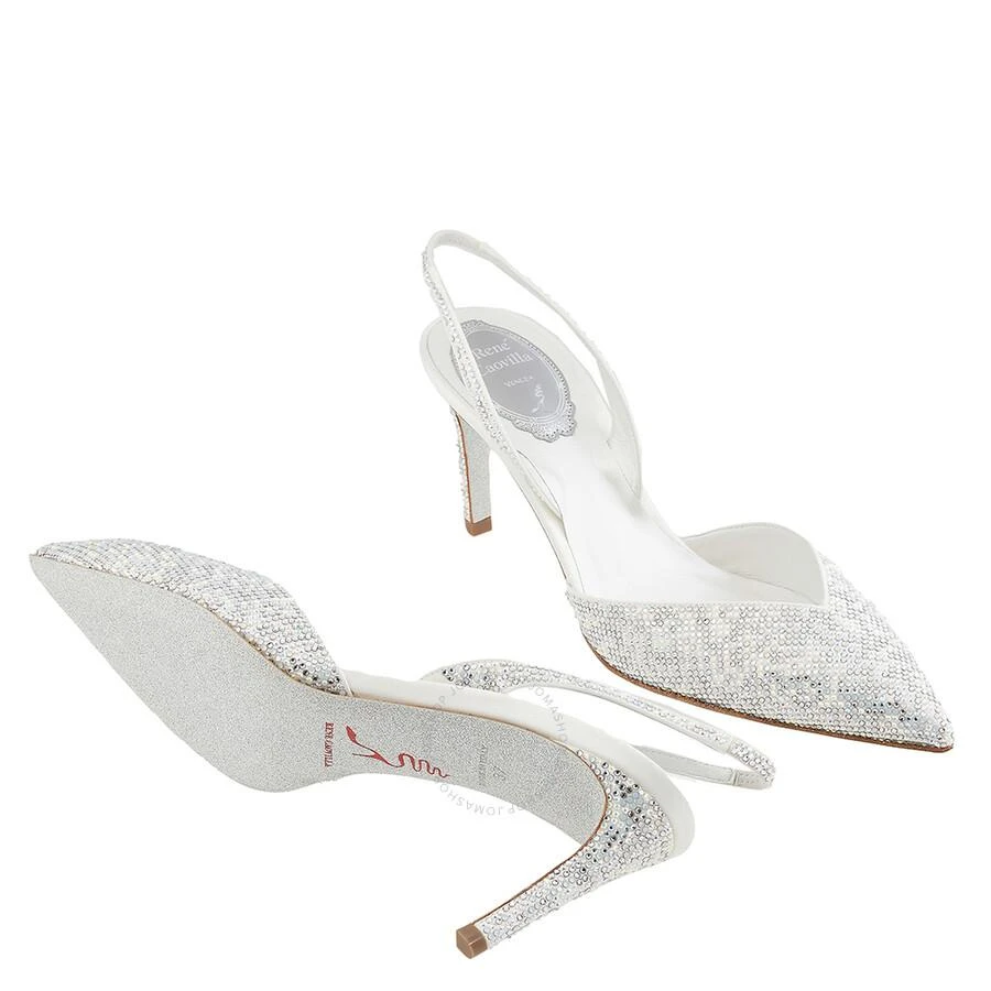 商品Rene Caovilla|Ladies Ivory Vivienne Crystal Slingback Pumps,价格¥2520,第2张图片详细描述