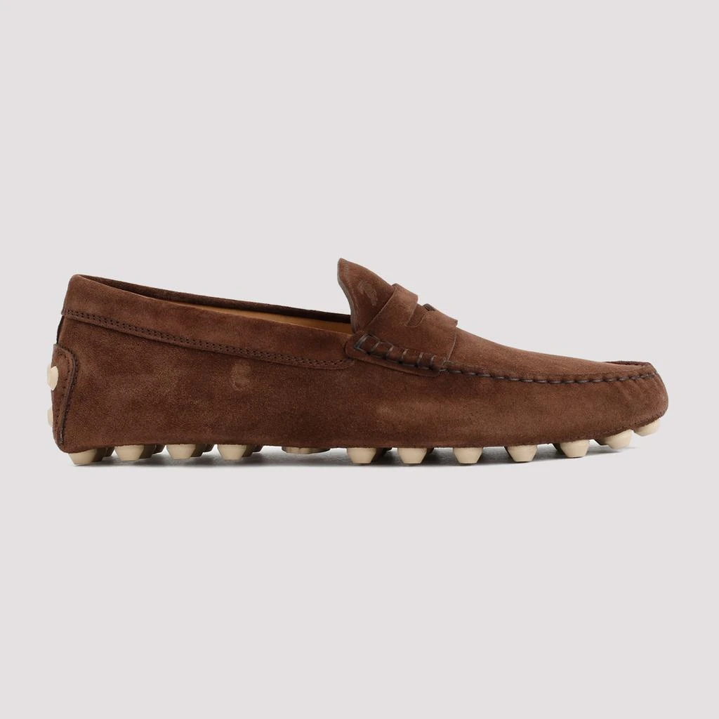 商品Tod's|TOD`S DOUBLE T SUEDE LEATHER LOAFER,价格¥3038,第2张图片详细描述