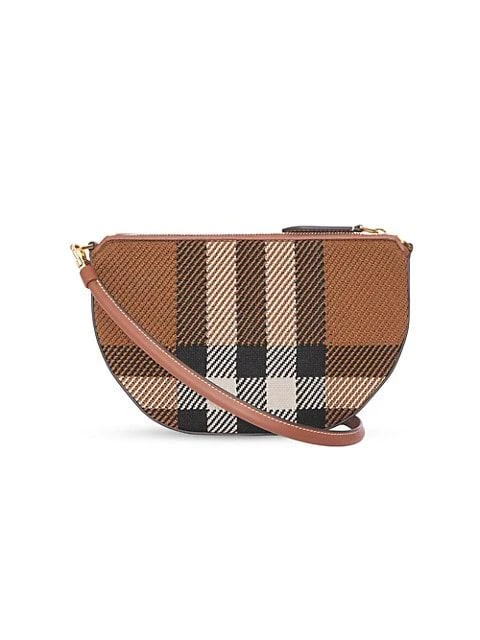 商品Burberry|Olympia Check Pouch-On-Strap,价格¥7496,第1张图片